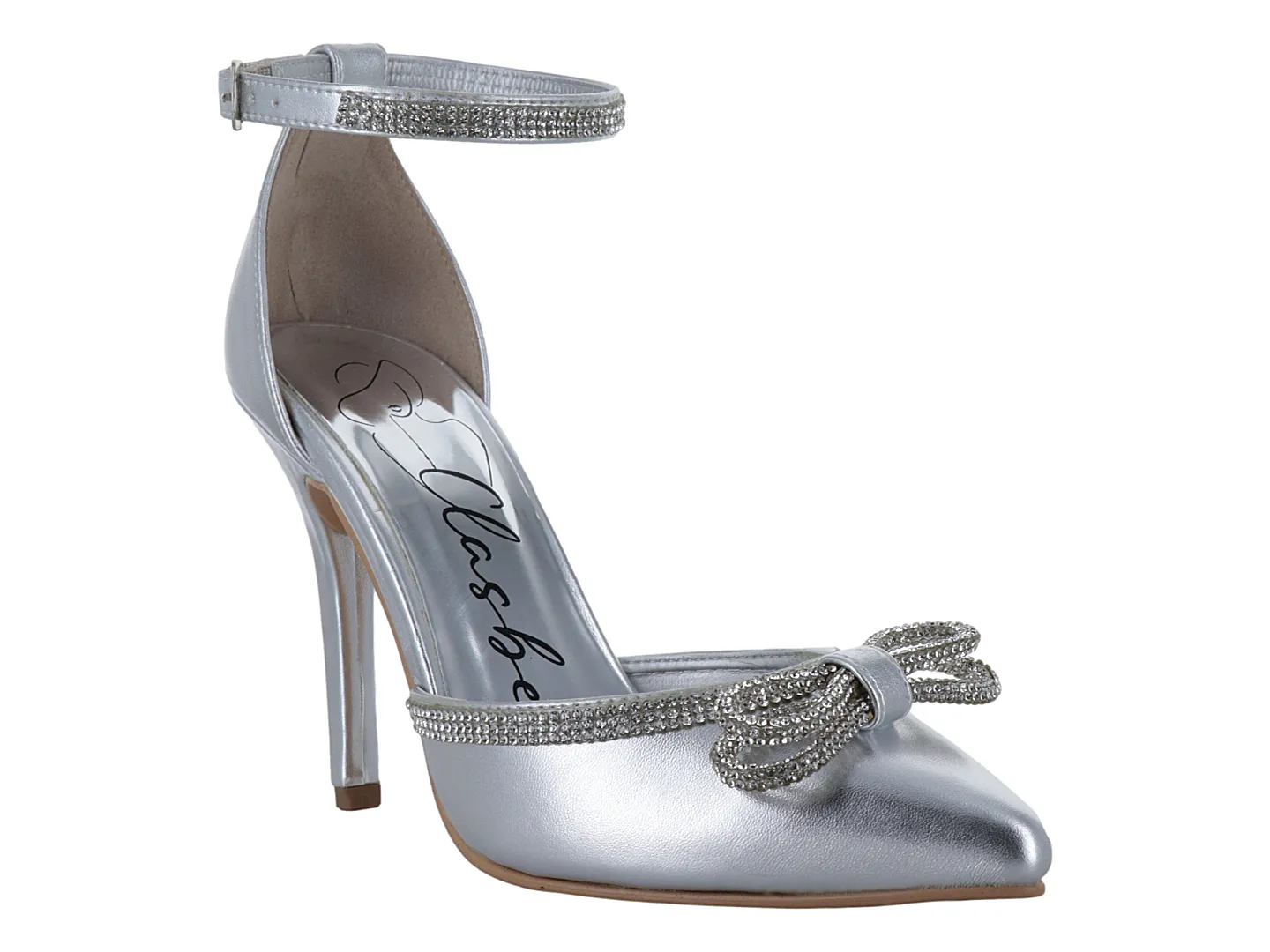 Tacones Clasben Gio Plata Para Mujer
