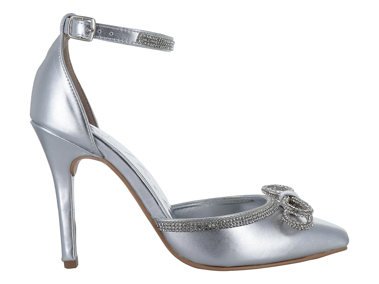 Tacones Clasben Gio Plata Para Mujer