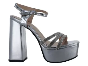 Tacones Roze 4130 Plata Para Mujer