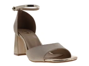 Tacones Sary 3226 Oro Para Mujer