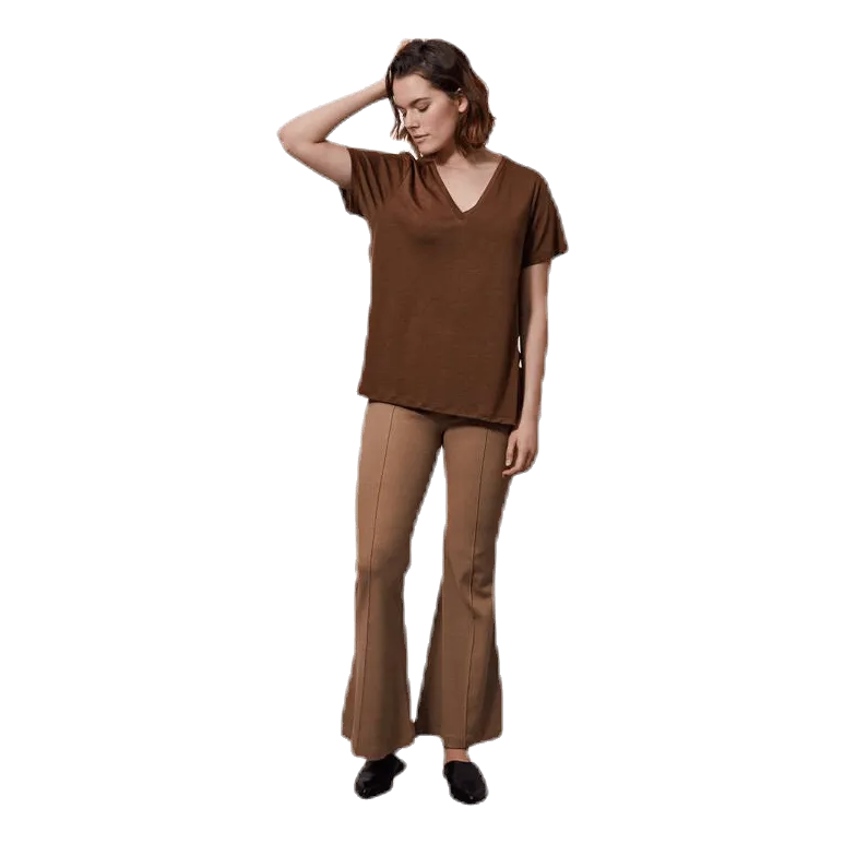 TETAS THESHIRT VNECK BROWN