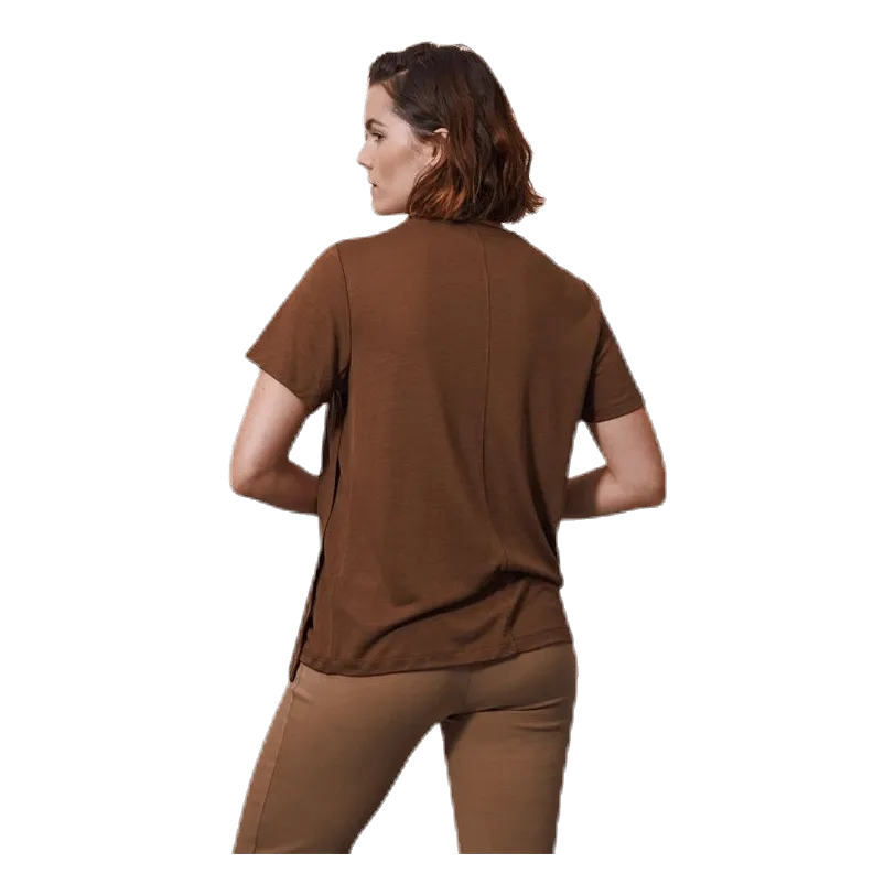 TETAS THESHIRT VNECK BROWN