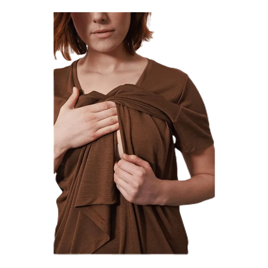 TETAS THESHIRT VNECK BROWN