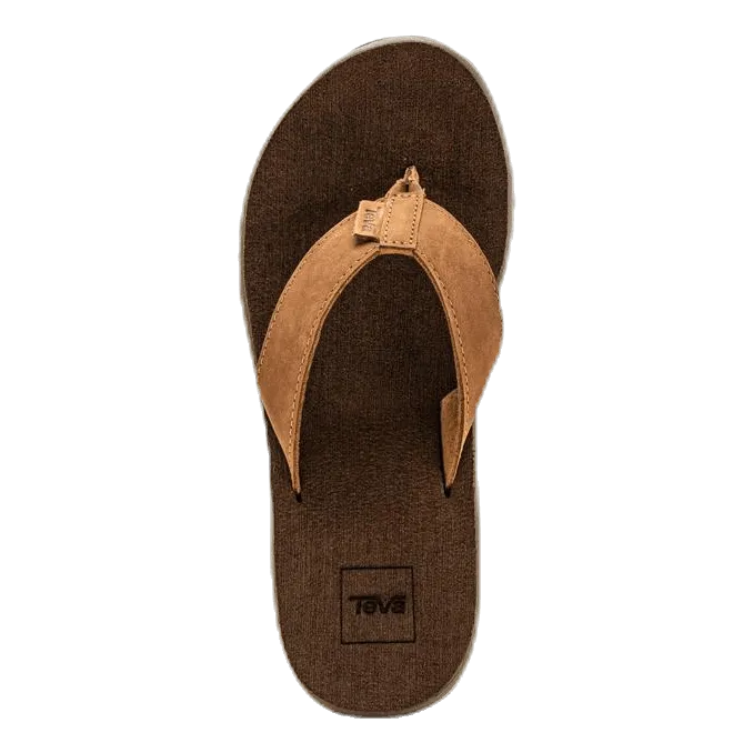Teva Voya Flip Leather Brown
