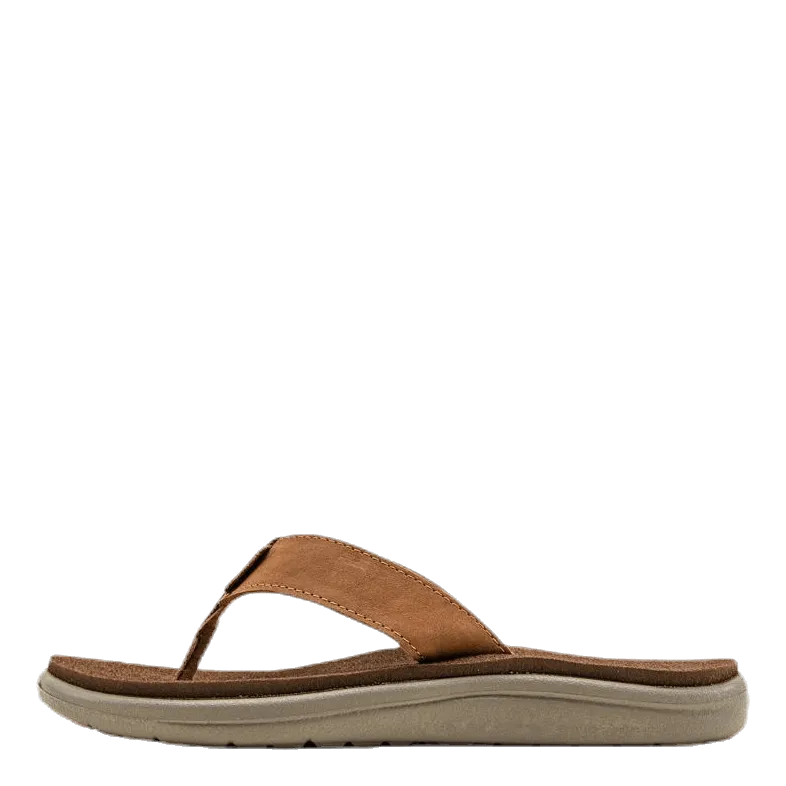 Teva Voya Flip Leather Brown