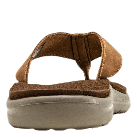 Teva Voya Flip Leather Brown