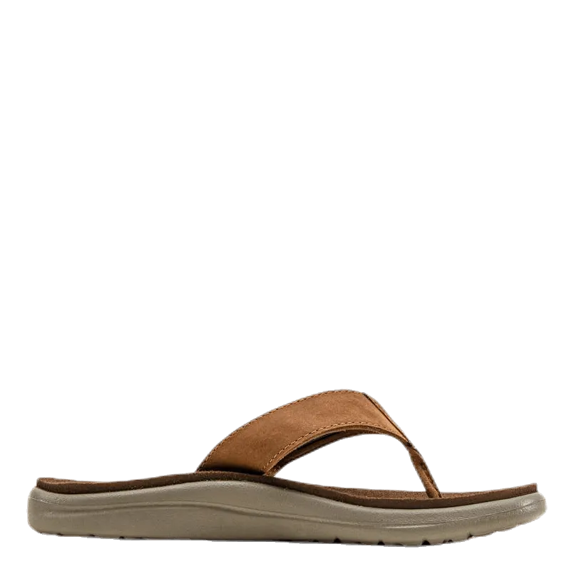Teva Voya Flip Leather Brown
