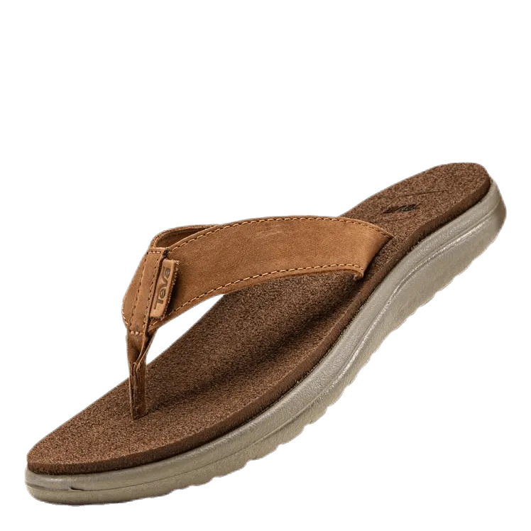 Teva Voya Flip Leather Brown