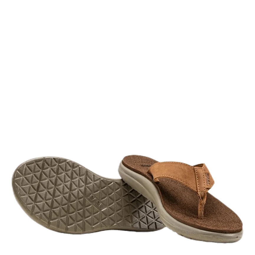Teva Voya Flip Leather Brown