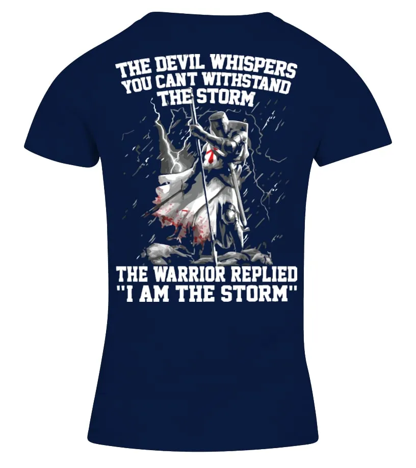 THE DEVIL WHISPERS YOU CANT WITHSTAND Camiseta cuello pico Mujer