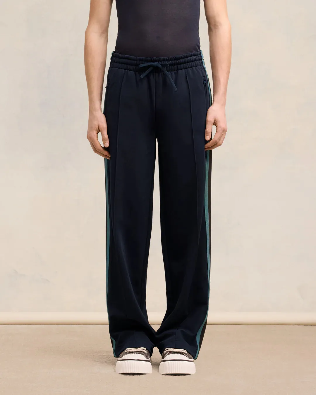 Track Pants In Technical Fleece Blue Marine
