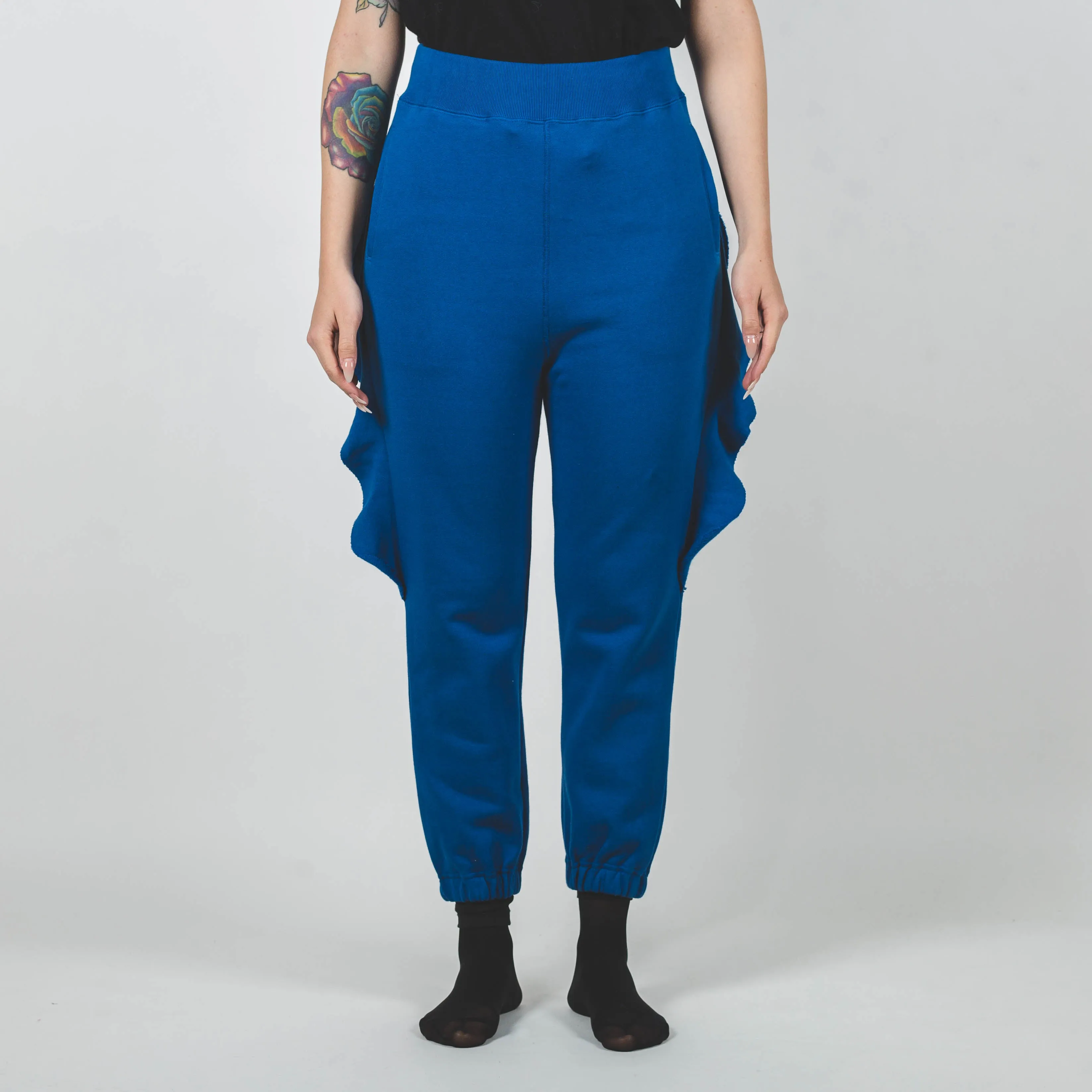 Undercover Blue Frill Sweat Rib Pants