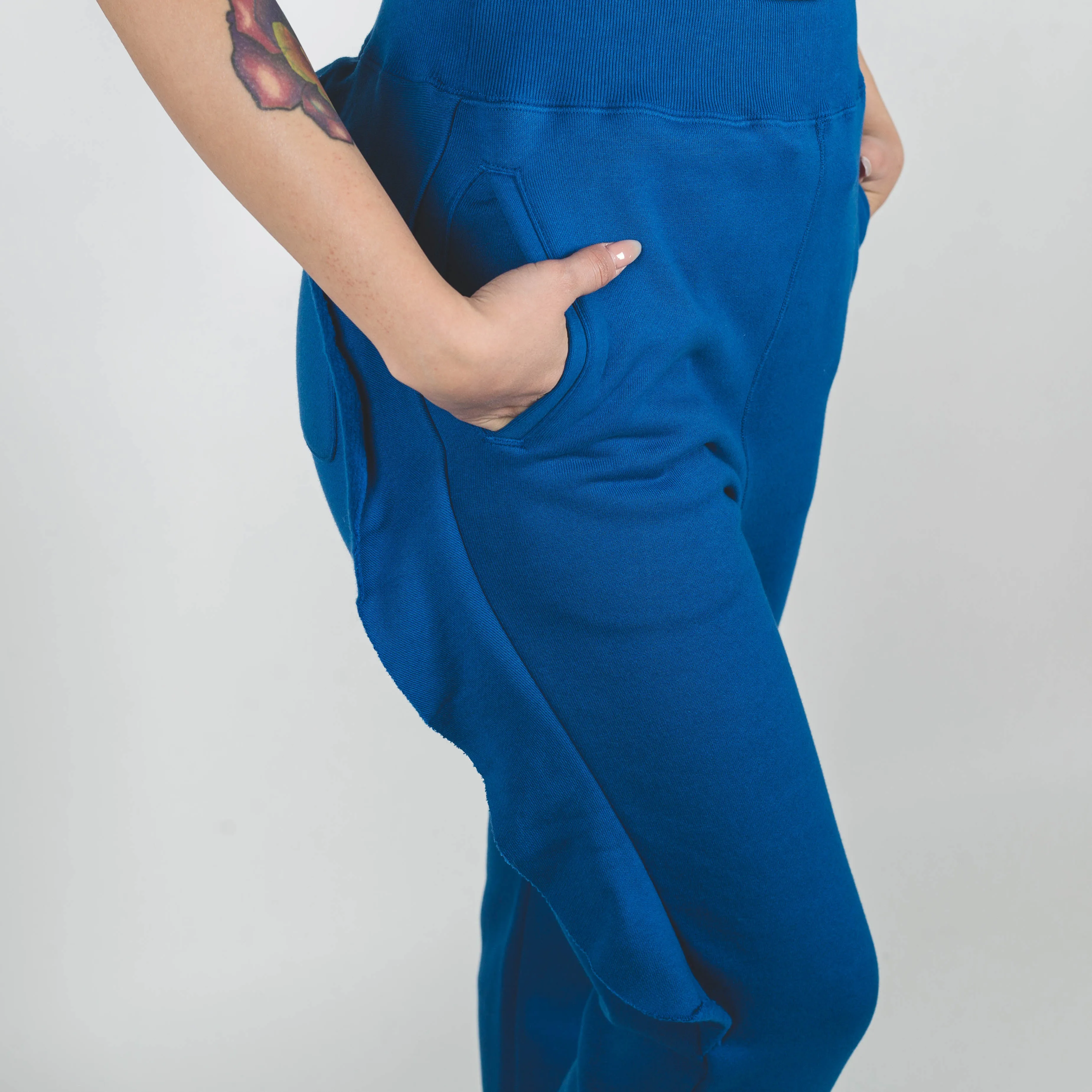 Undercover Blue Frill Sweat Rib Pants