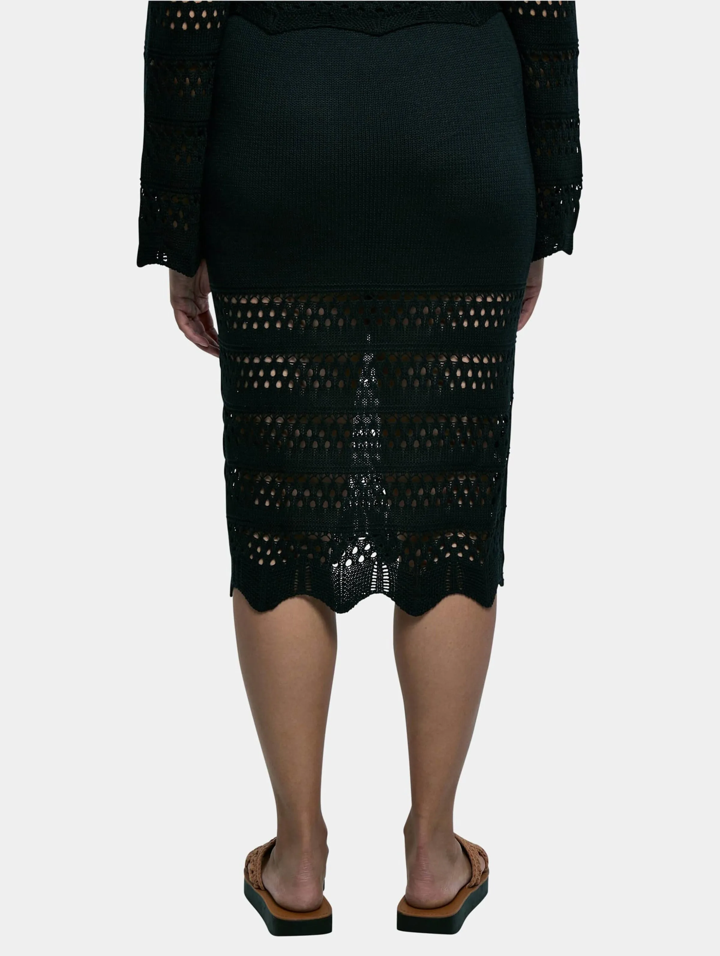 Urban Classics Ladies 3/4 Crochet Knit