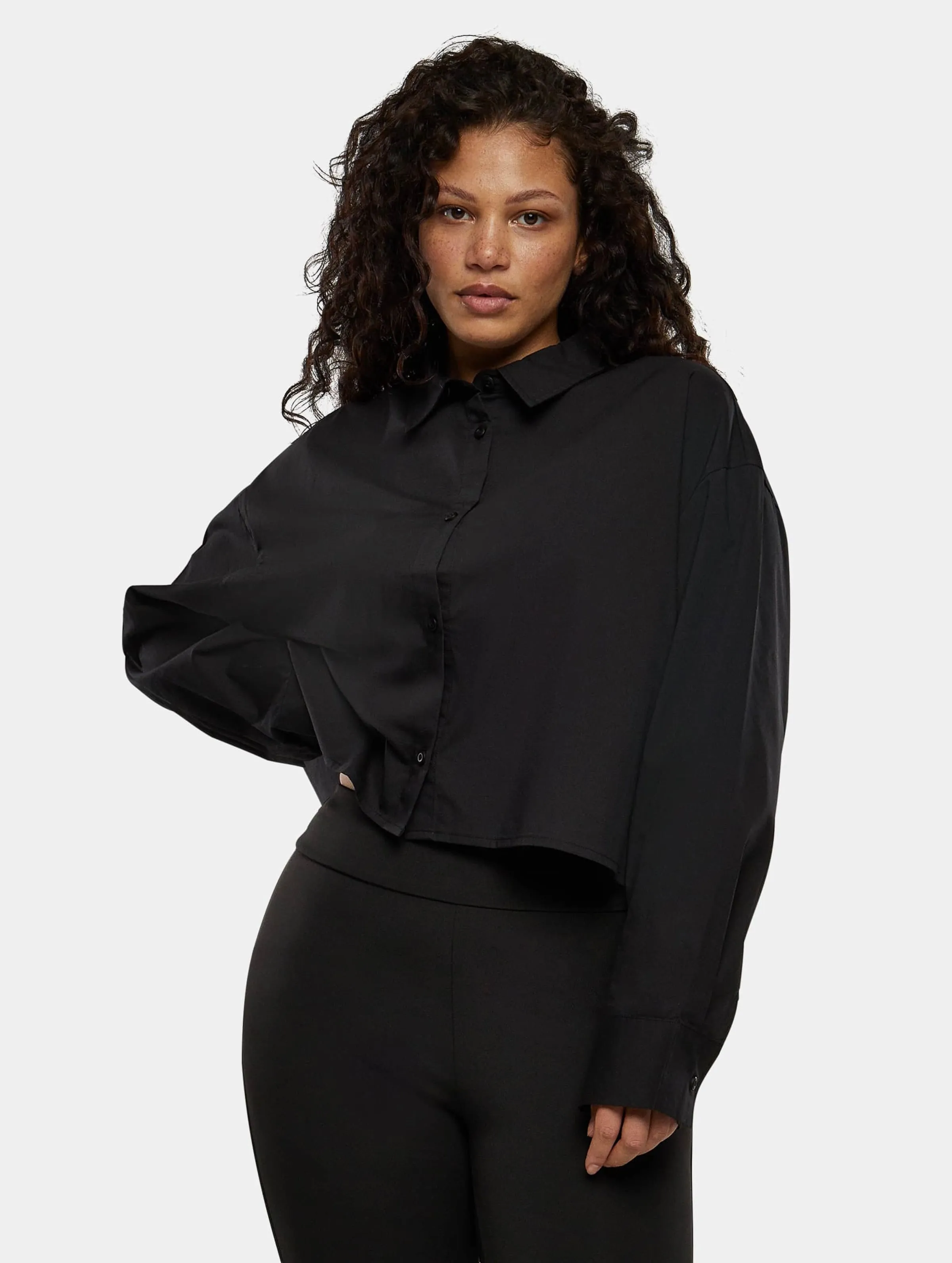 Urban Classics Ladies Cropped Oversized Blouse