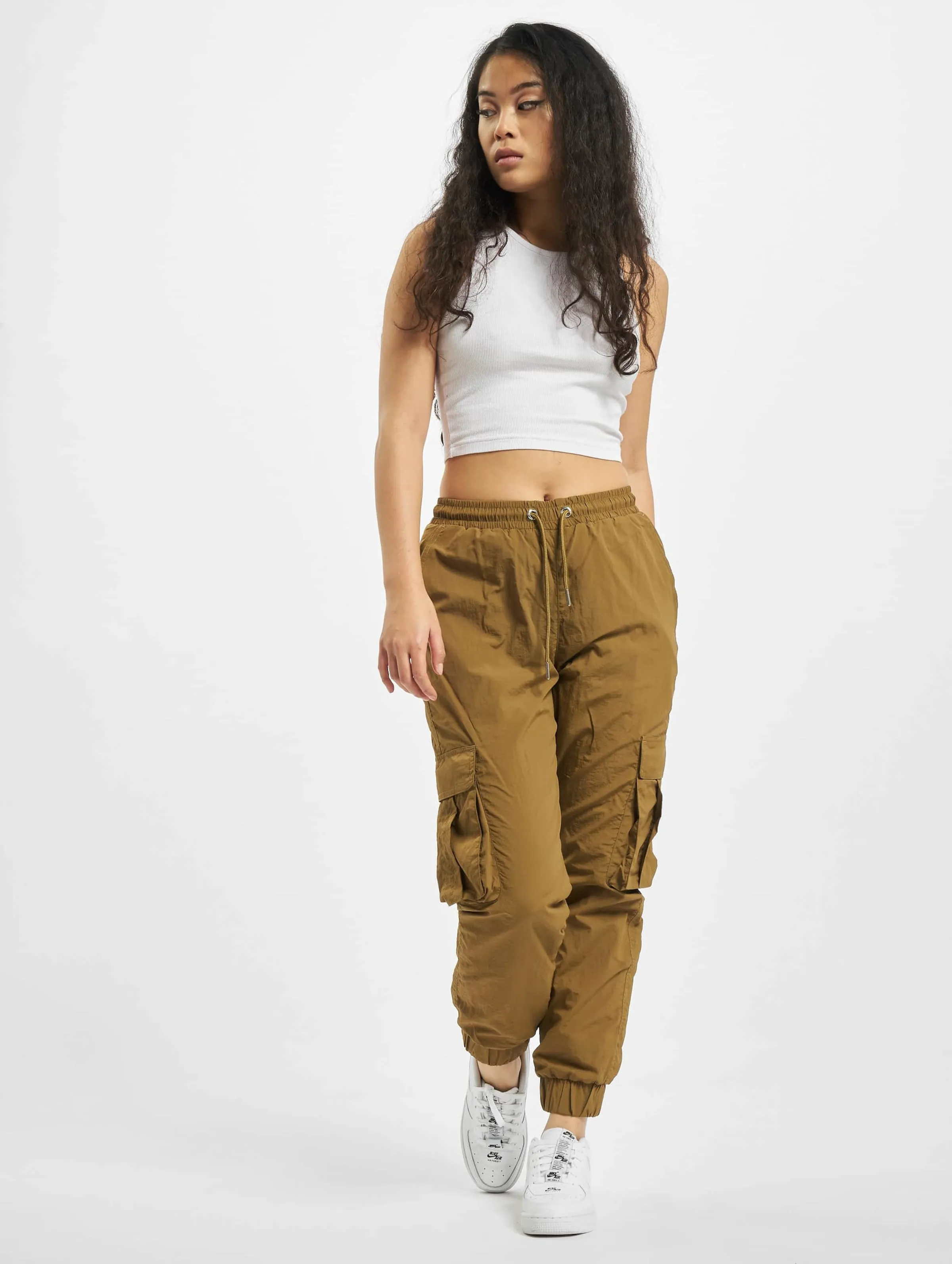 Urban Classics Ladies High Waist Crinkle Nylon