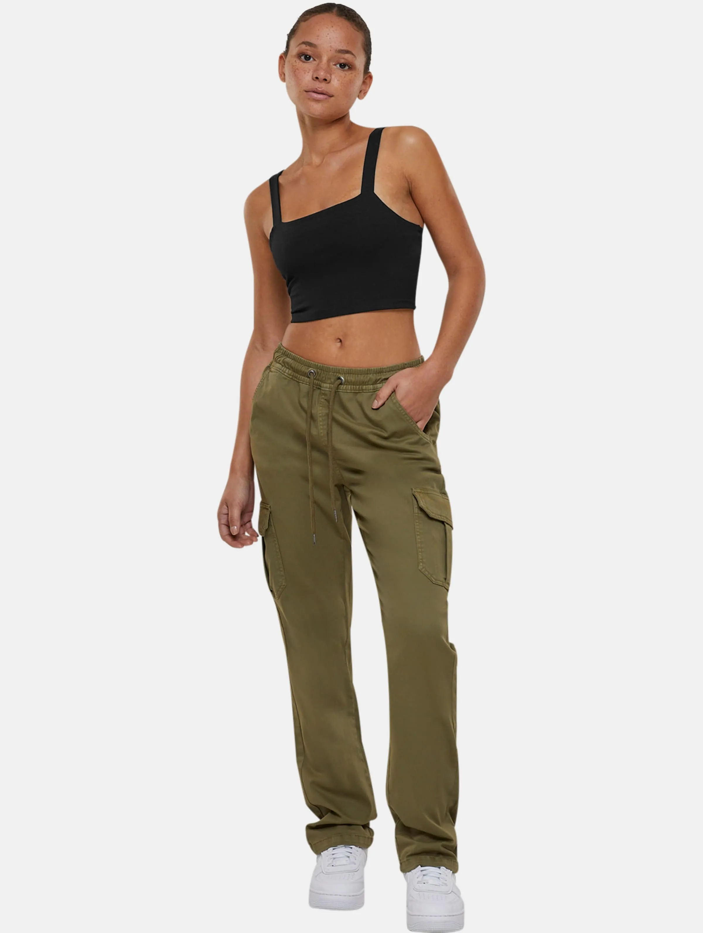 Urban Classics Ladies High Waist Twill