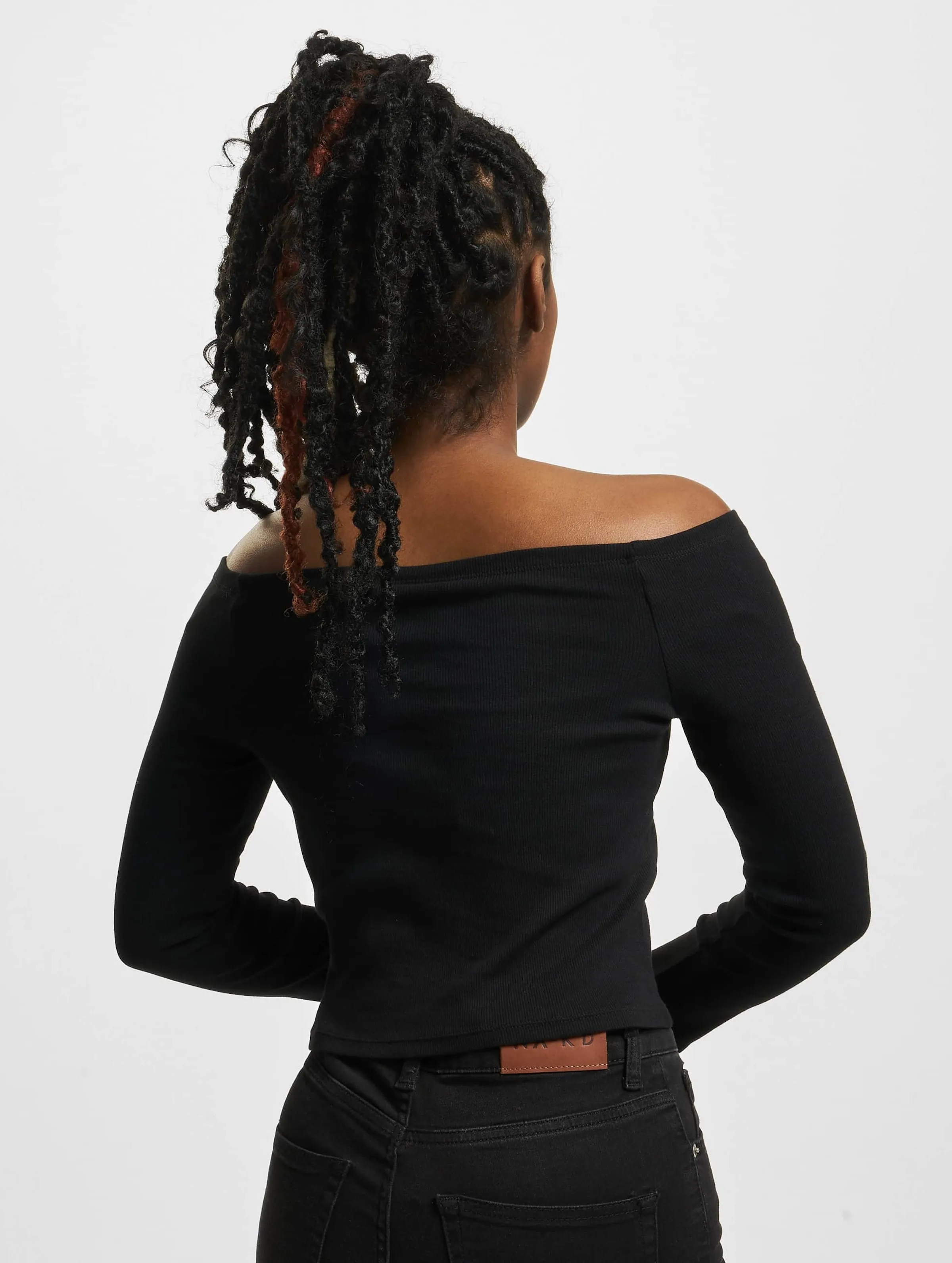Urban Classics Ladies Off Shoulder Rib