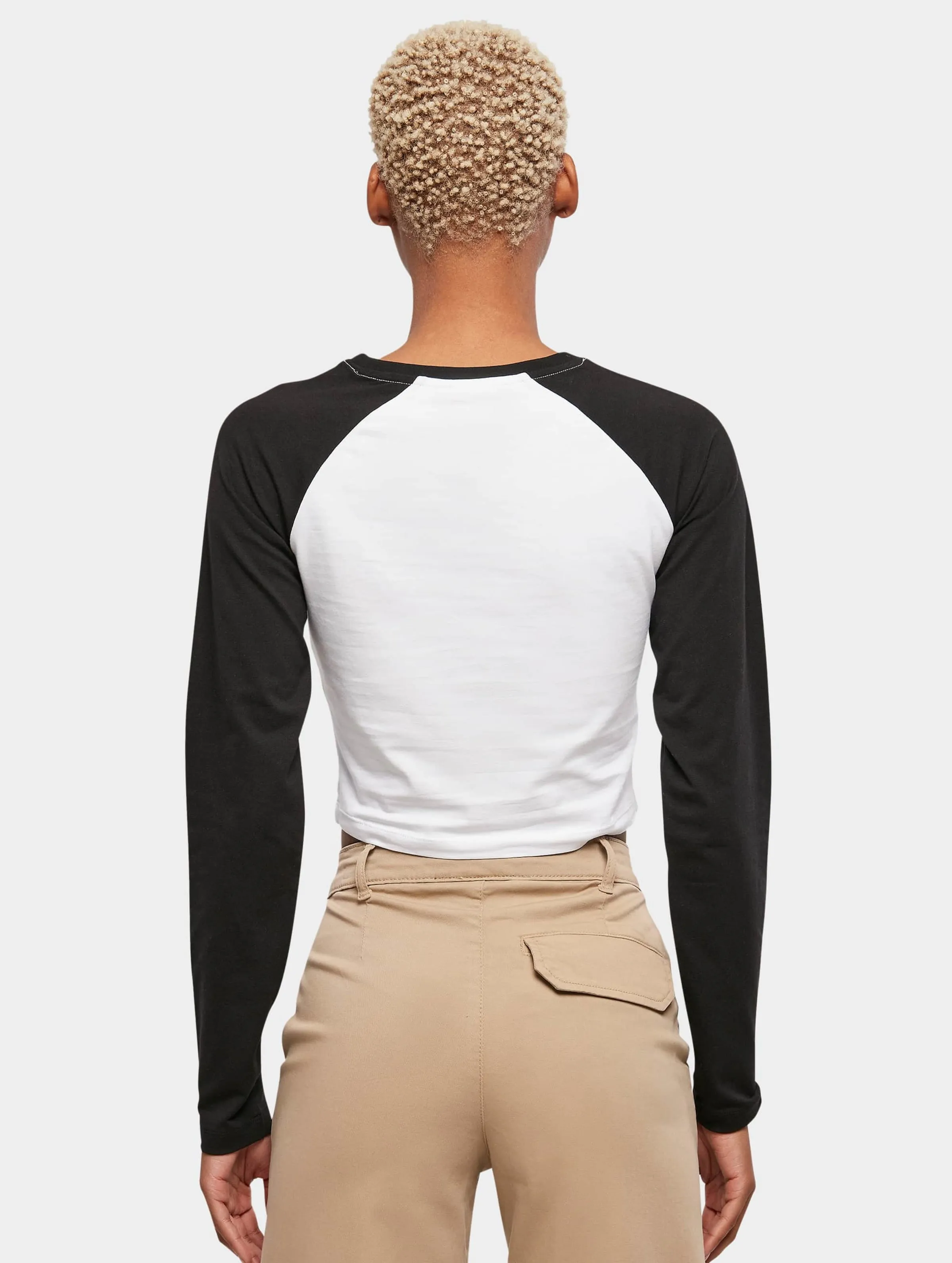Urban Classics Ladies Organic Cropped Retro Baseball
