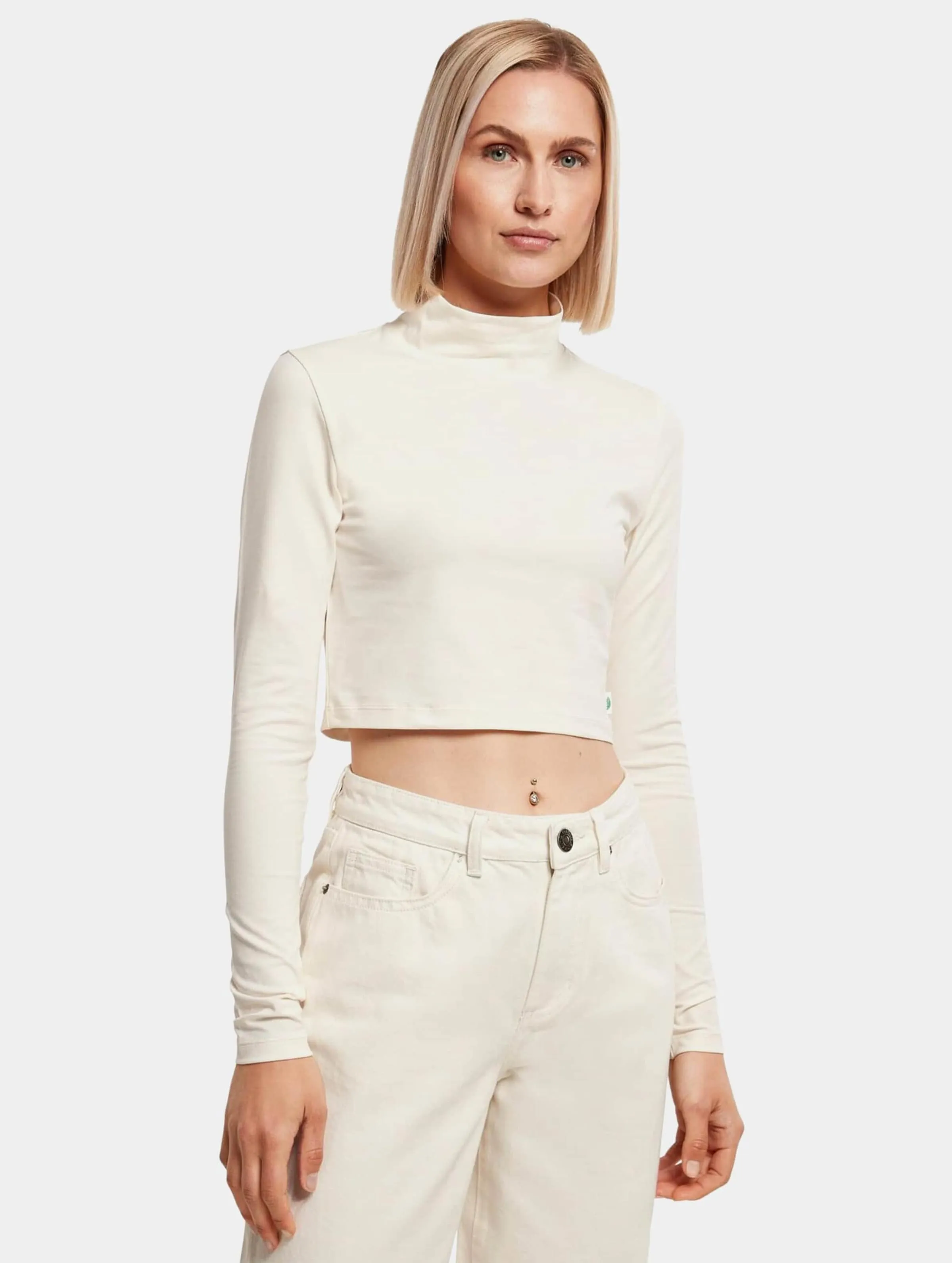 Urban Classics Ladies Organic Cropped Turtelneck