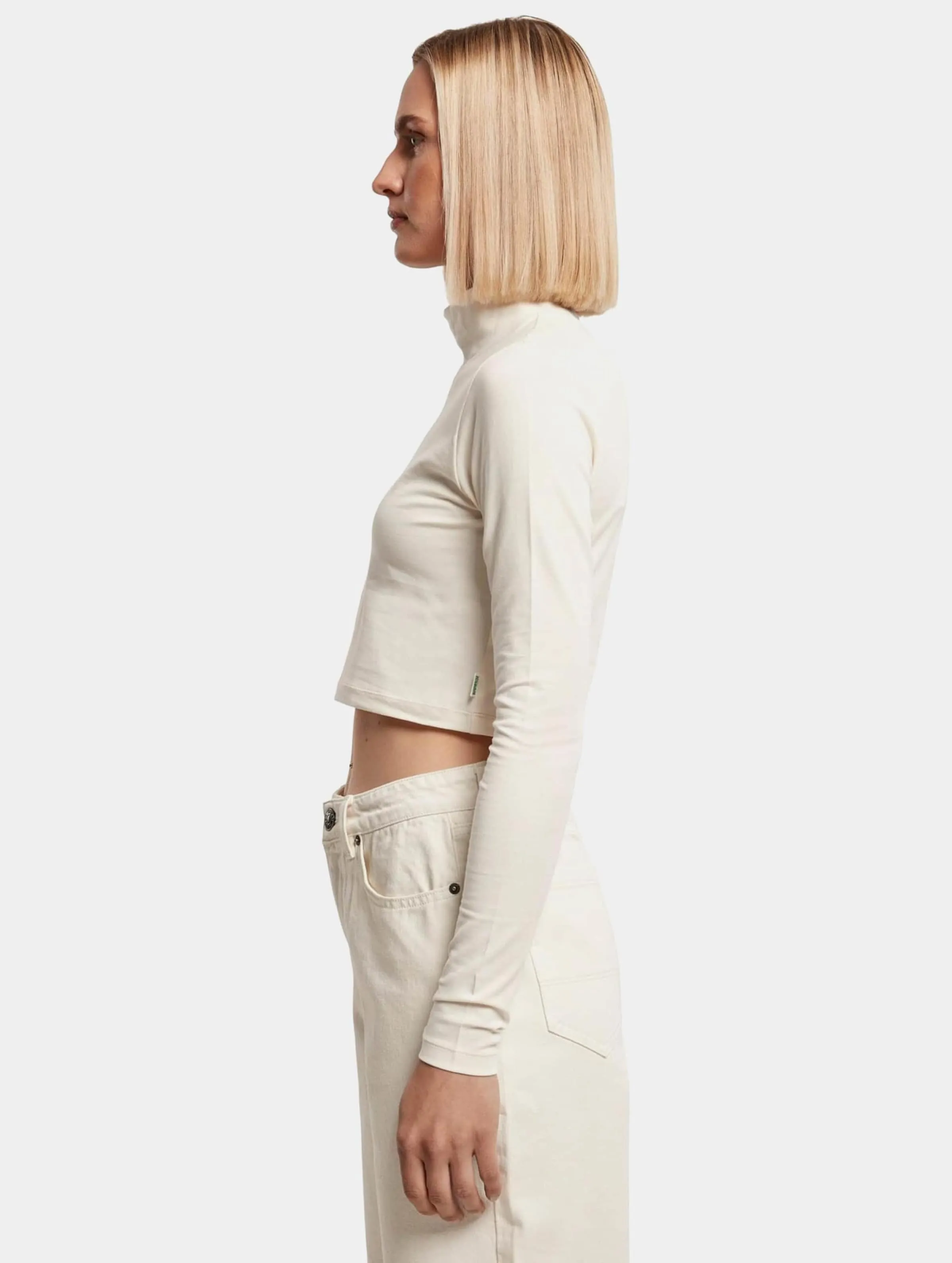 Urban Classics Ladies Organic Cropped Turtelneck