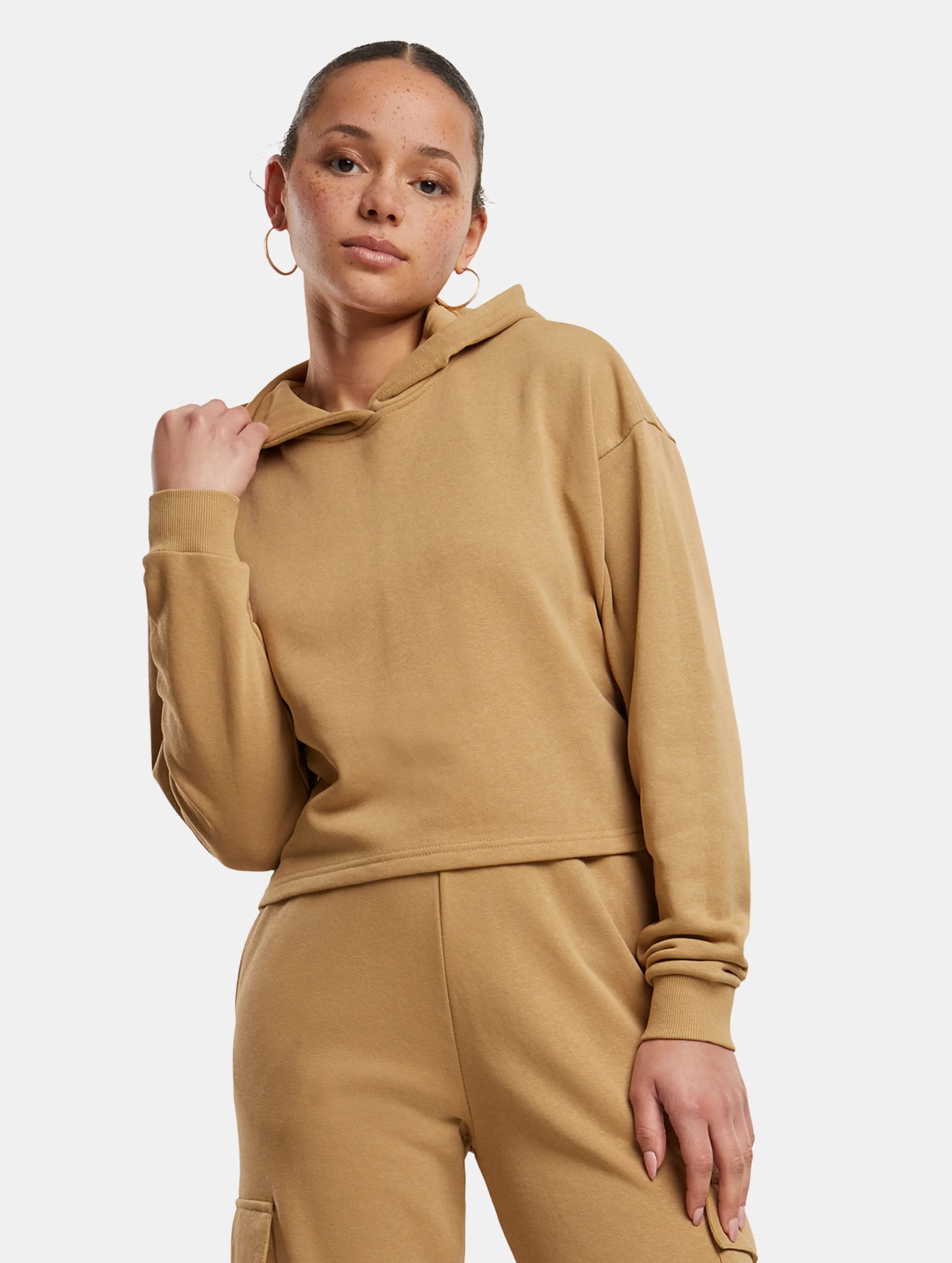 Urban Classics Ladies Oversized Cropped Light Terry