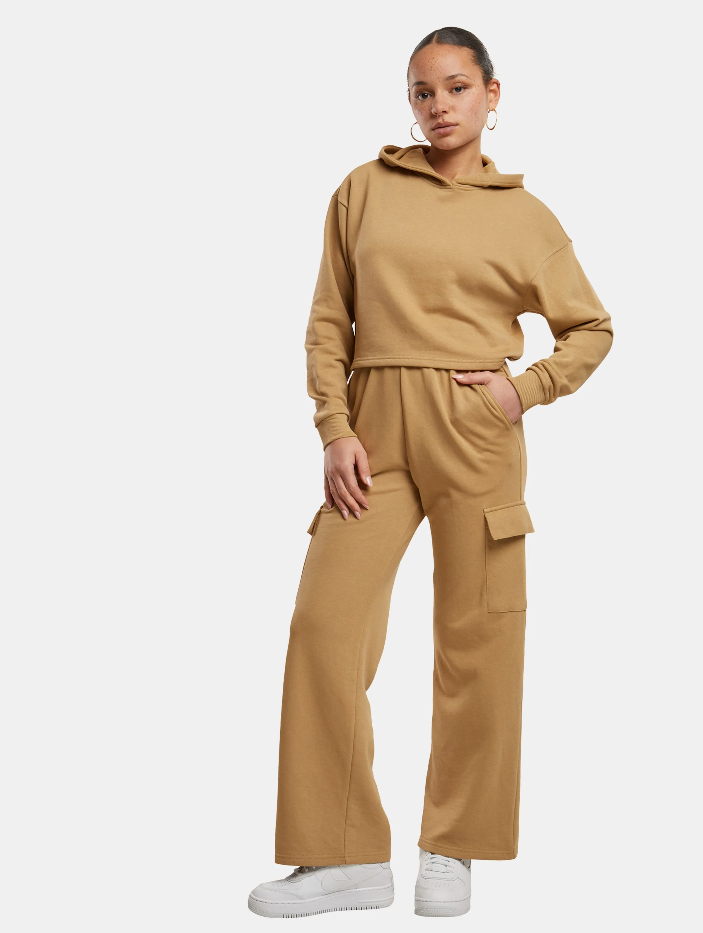 Urban Classics Ladies Oversized Cropped Light Terry