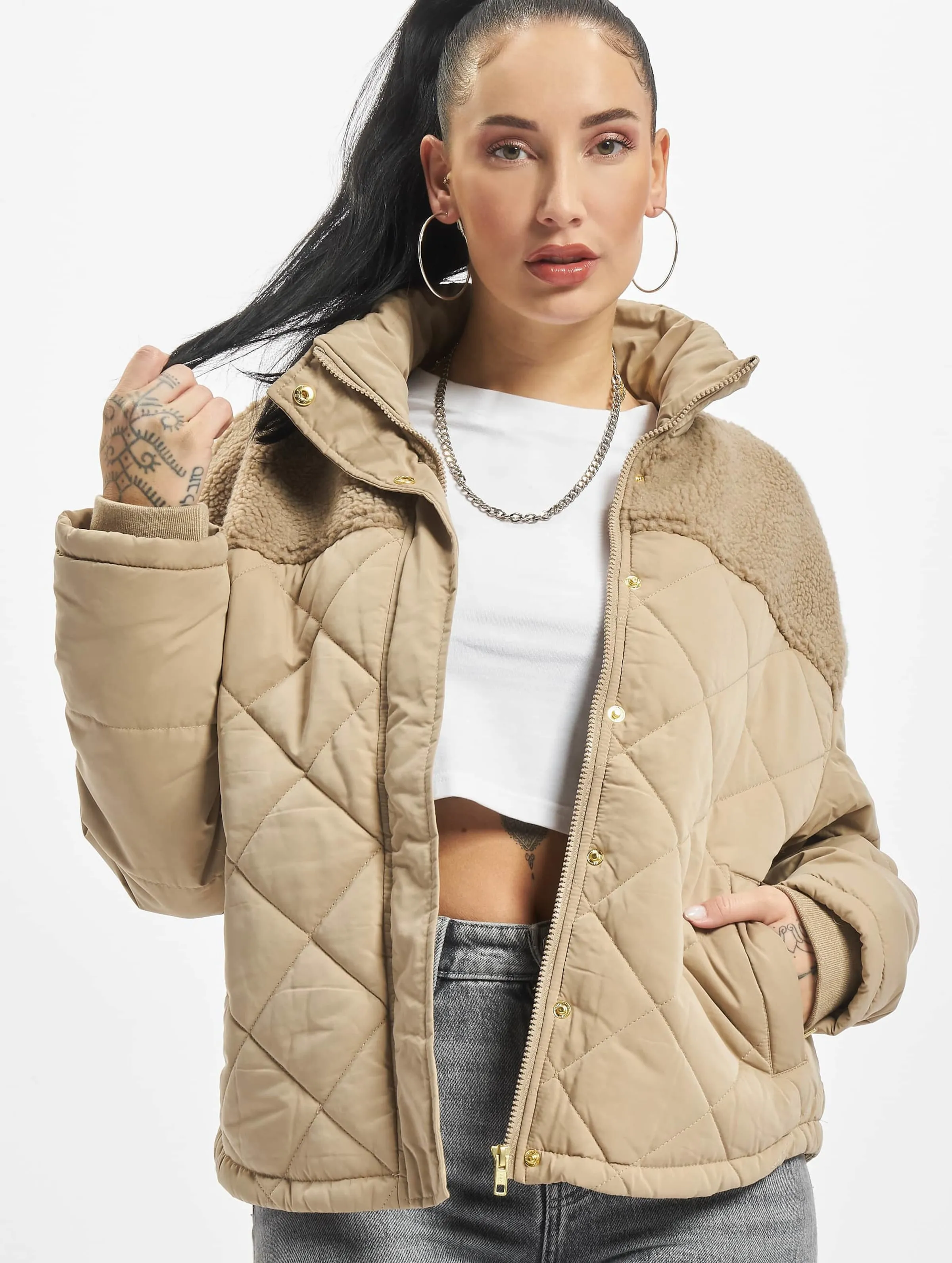 Urban Classics Ladies Oversized Diamond Quilt