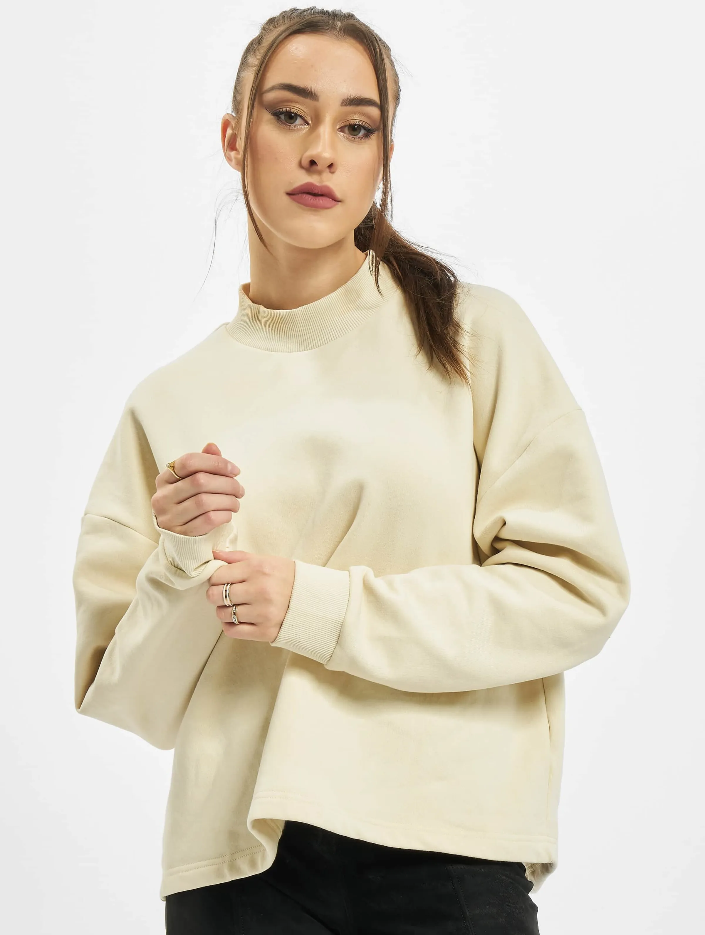 Urban Classics Ladies Oversized High Neck Crew