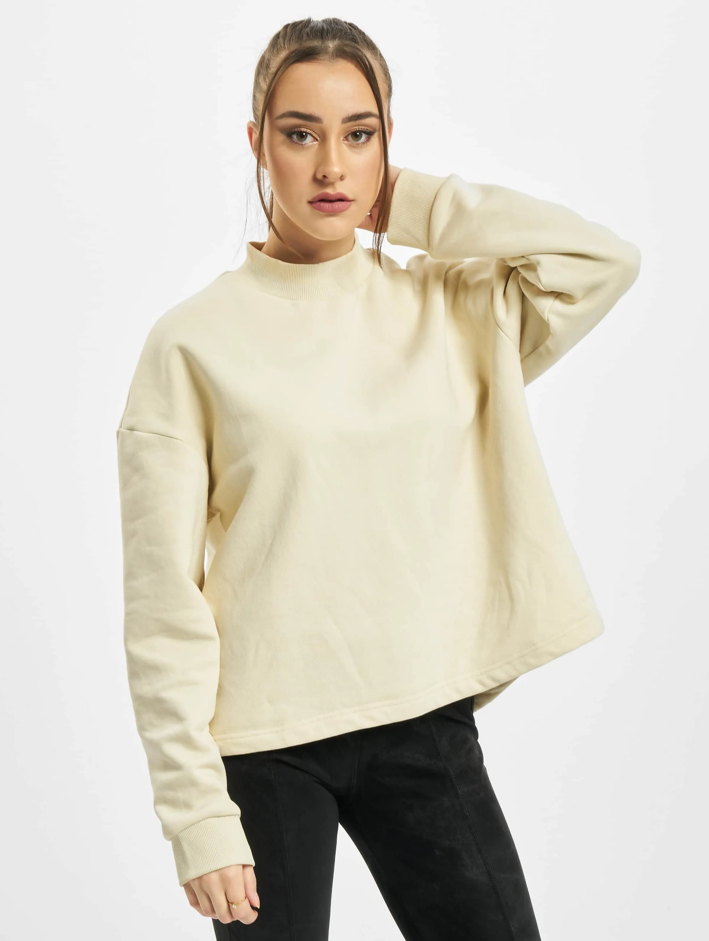 Urban Classics Ladies Oversized High Neck Crew