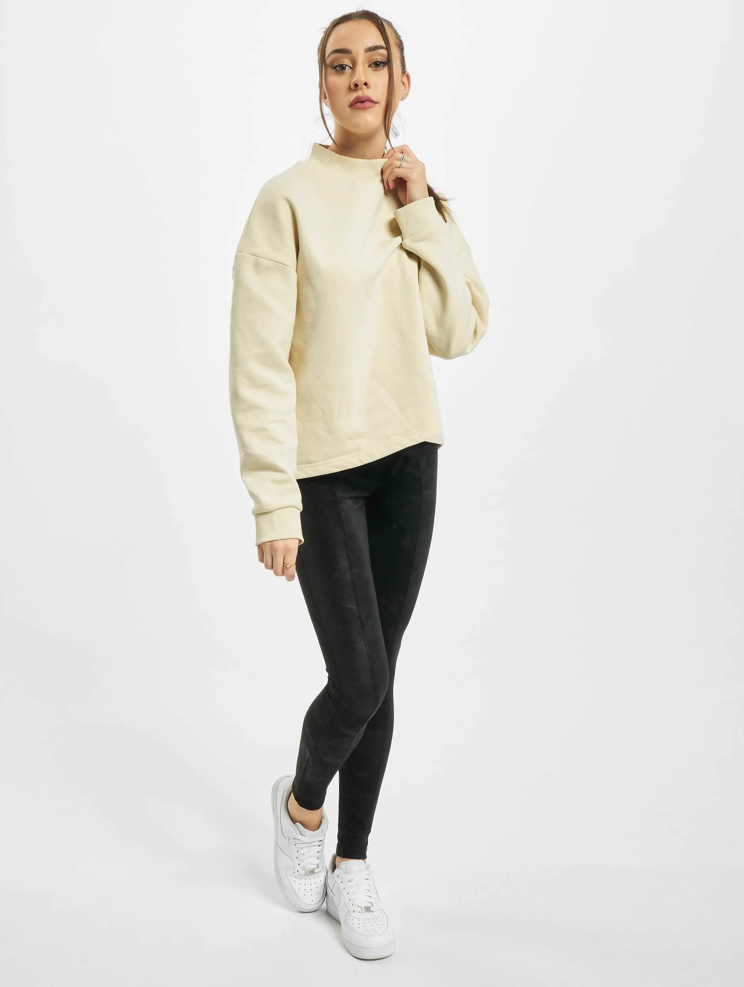 Urban Classics Ladies Oversized High Neck Crew