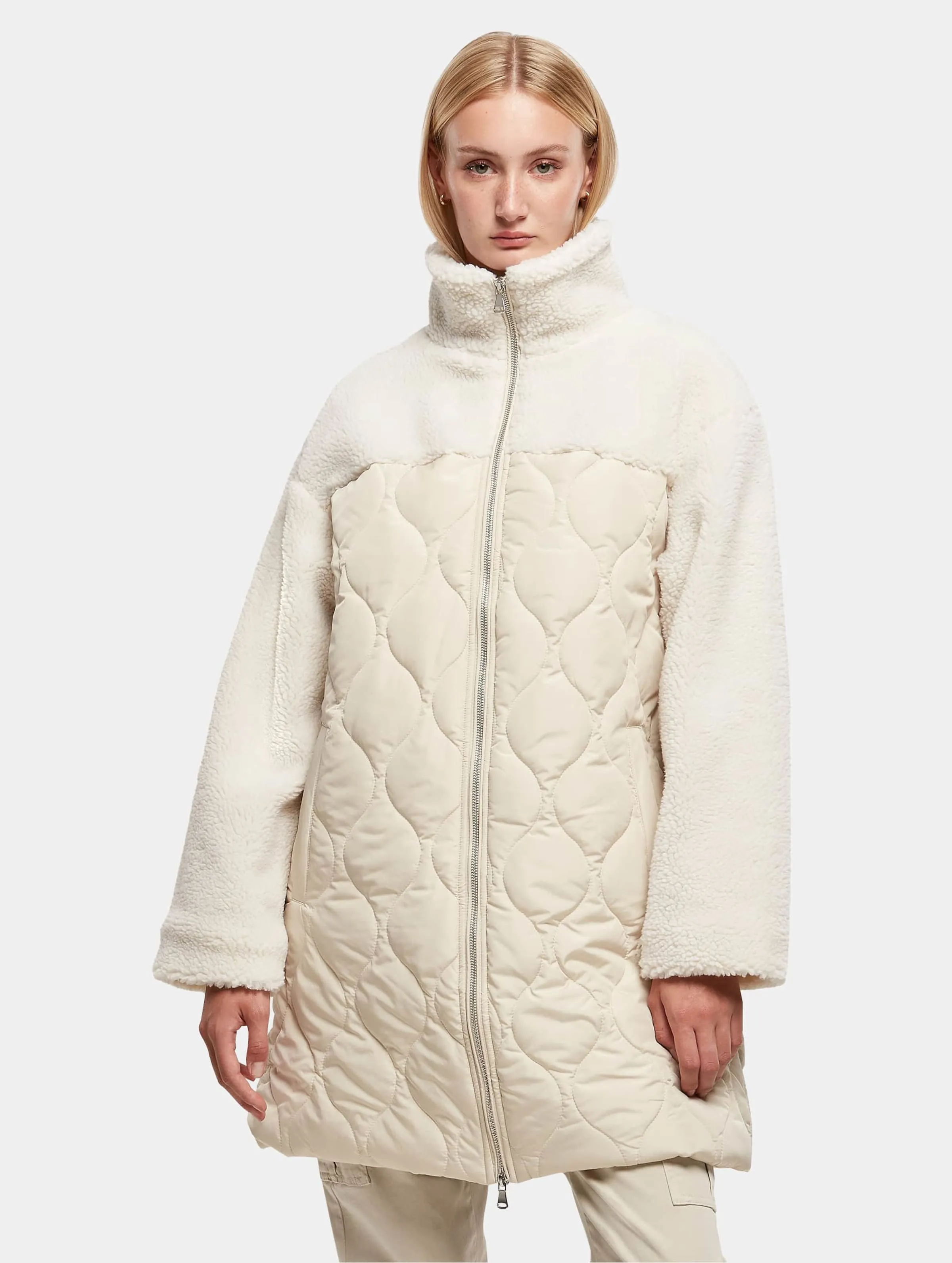 Urban Classics Ladies Oversized Sherpa Quilted