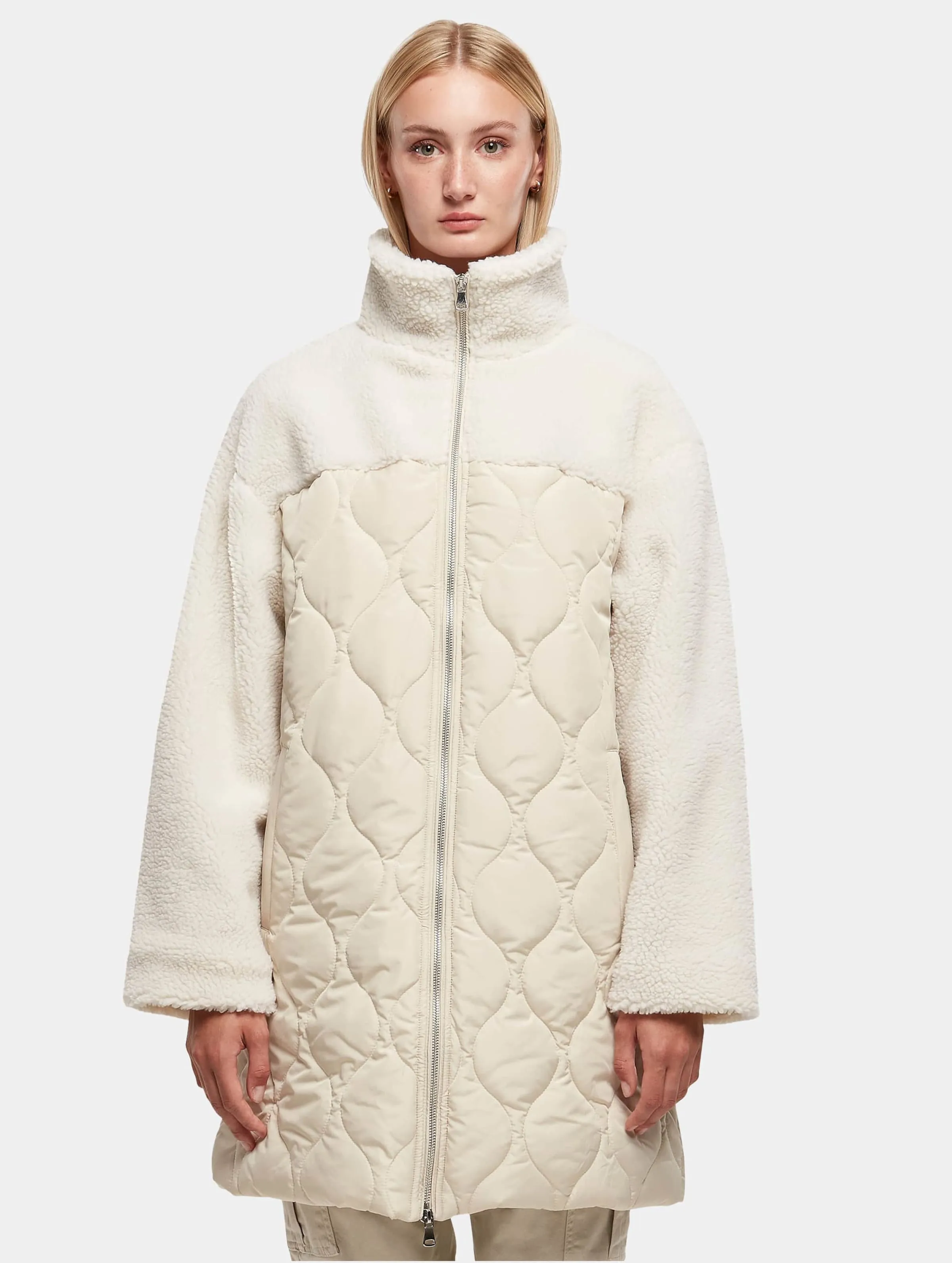Urban Classics Ladies Oversized Sherpa Quilted