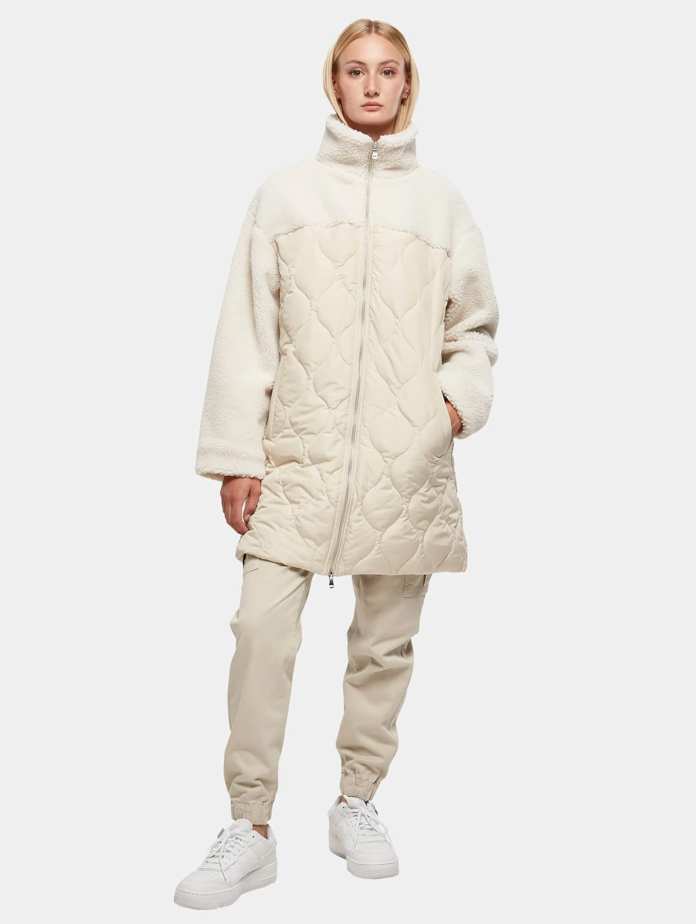 Urban Classics Ladies Oversized Sherpa Quilted