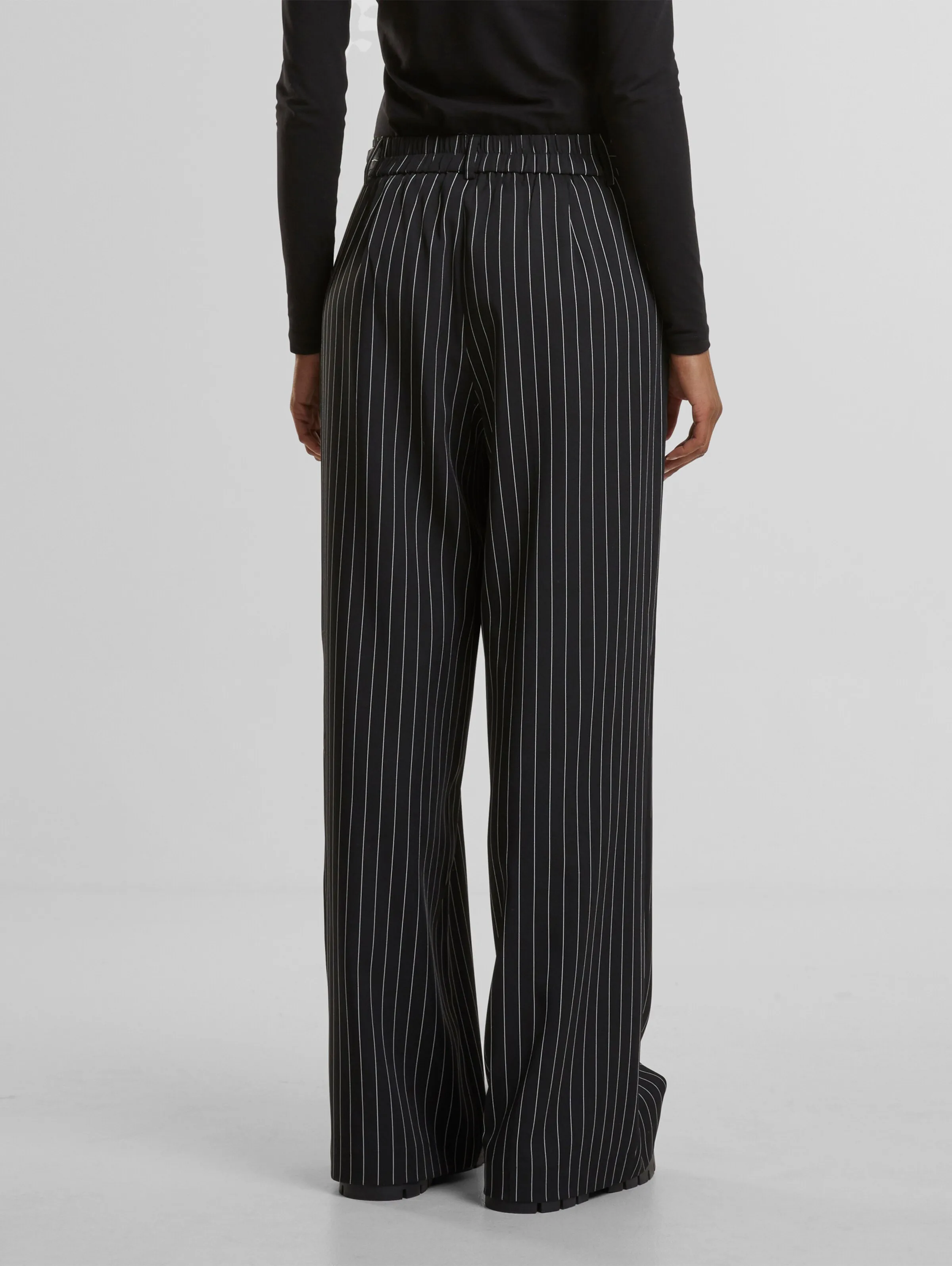 Urban Classics Ladies Pinstripe Wide Leg