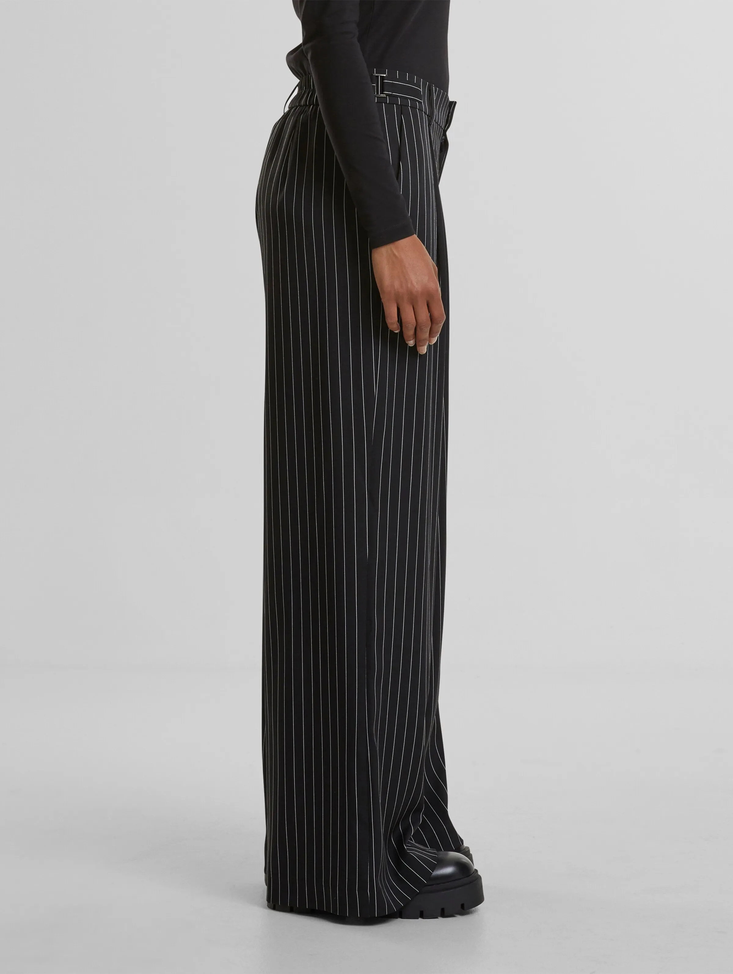 Urban Classics Ladies Pinstripe Wide Leg
