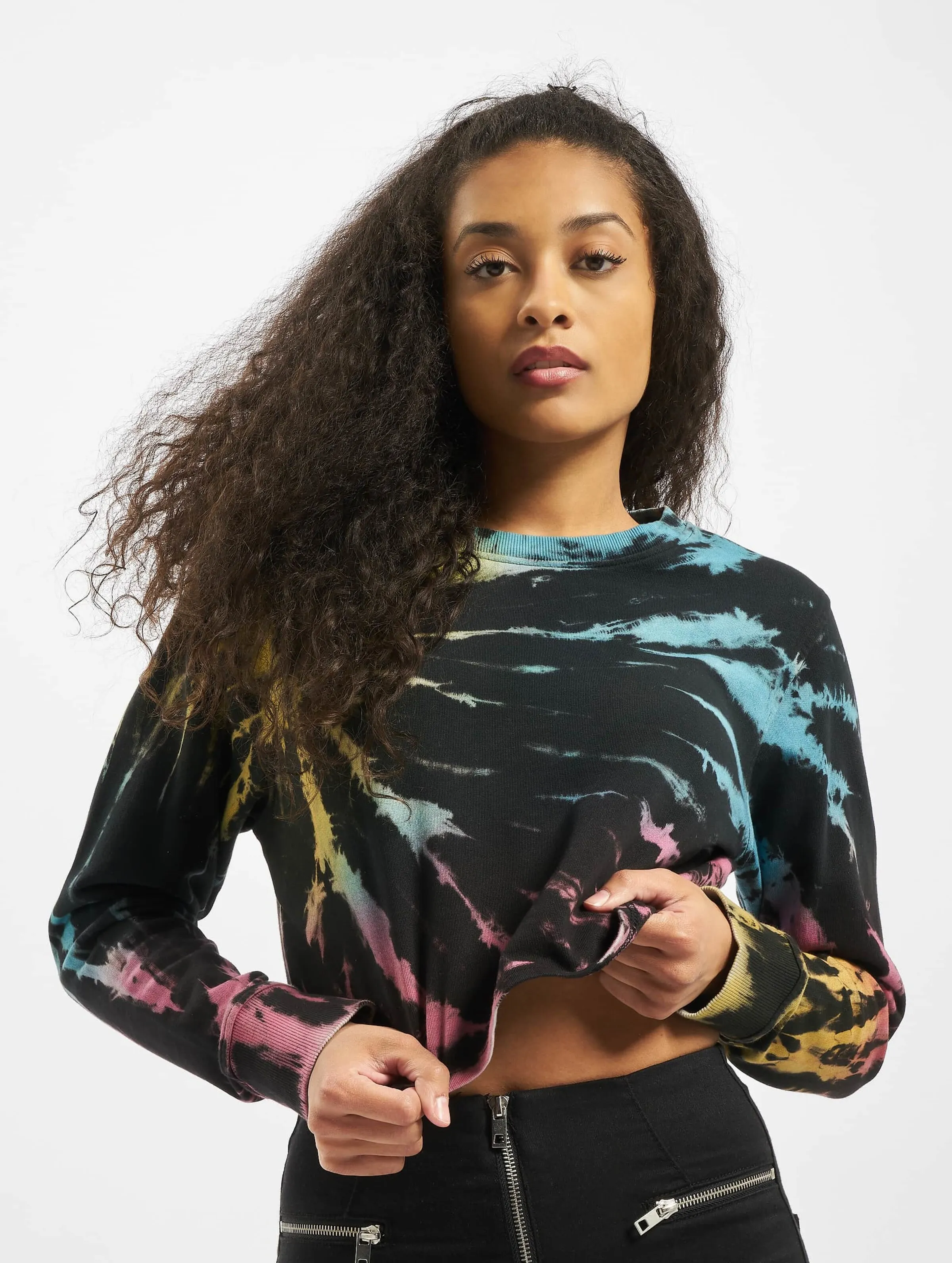 Urban Classics Ladies Tie Dye Cropped
