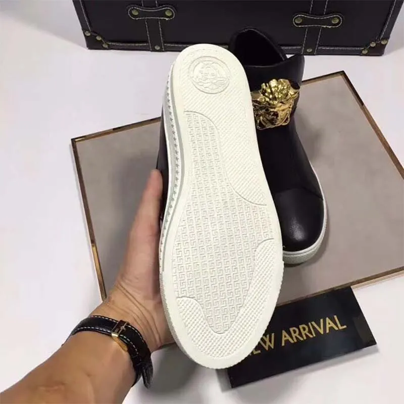 VERSACE HOMBRES ZAPATOS PALAZZO ZAPATILLAS ALTASNEGRO