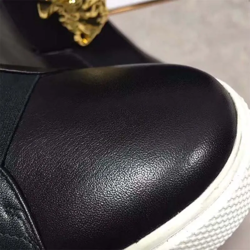 VERSACE HOMBRES ZAPATOS PALAZZO ZAPATILLAS ALTASNEGRO