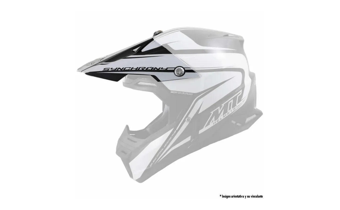 Visera Casco Mt Synchrony Spec Azul Fluor/Amarillo Fluor Brillo