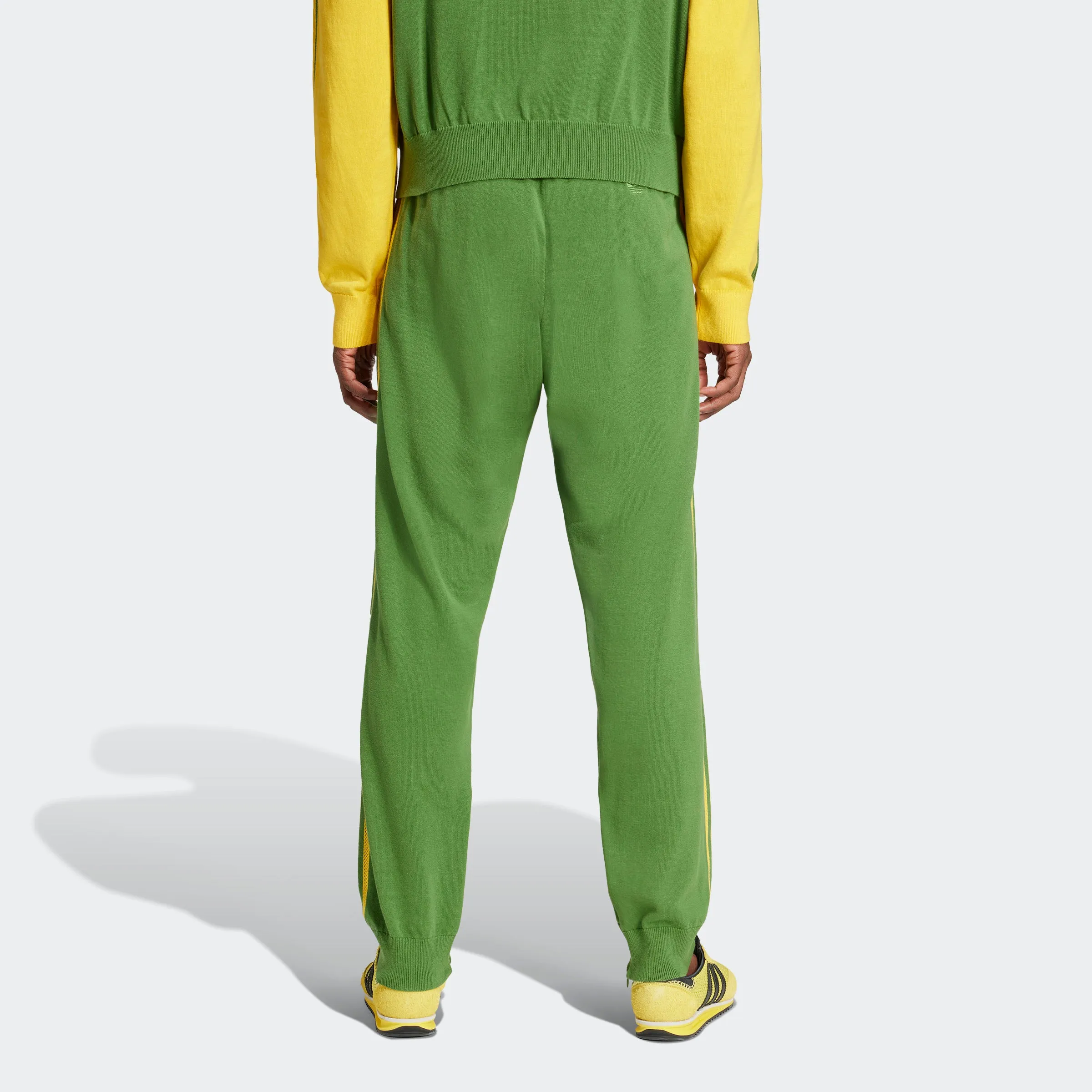 Wales Bonner Knit Track Pants Crew Green / Bold Gold