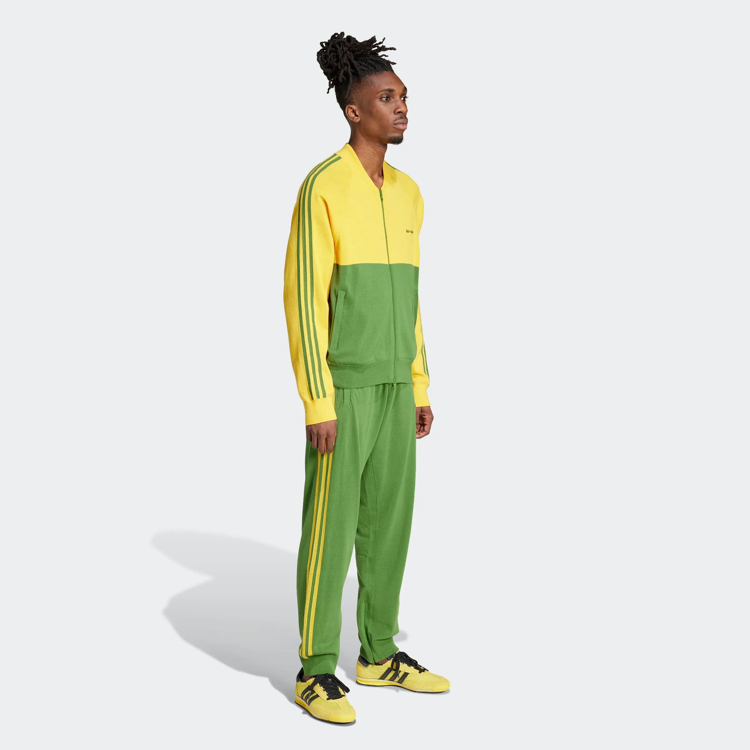 Wales Bonner Knit Track Pants Crew Green / Bold Gold