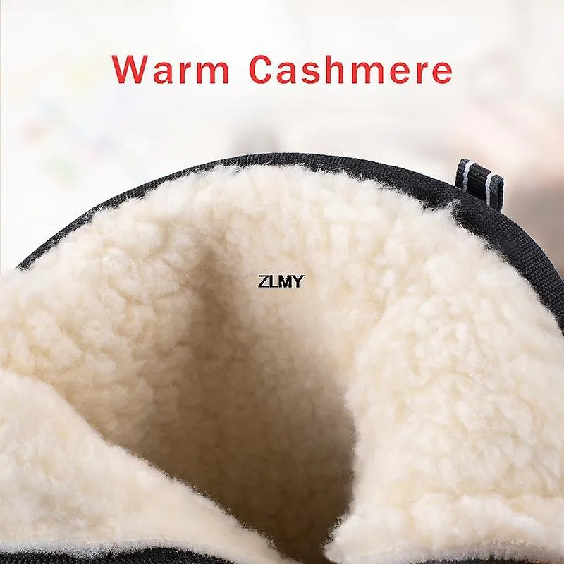 WATERPROOF MEN WOMEN SNOW BOOTS HIGH TOP ANKLE WINTER BOOTS PLATFORM WARM PLUSH MAN CUTTON SHOES OUTDOOR NONSLIP SNOWBOOTS MALE