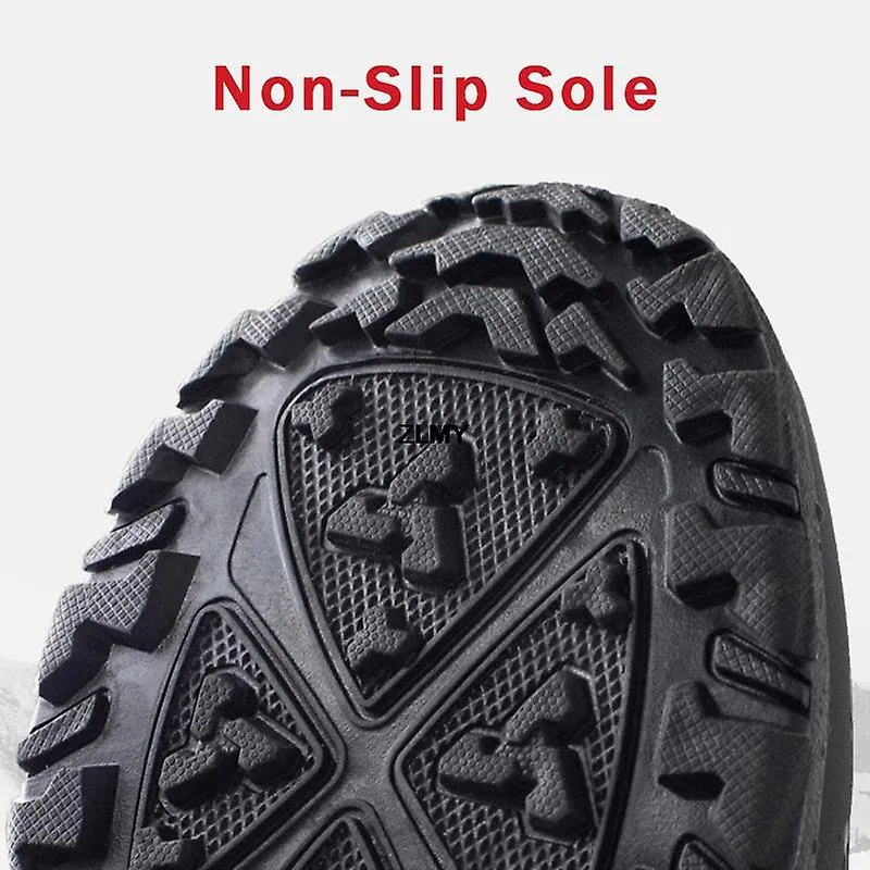 WATERPROOF MEN WOMEN SNOW BOOTS HIGH TOP ANKLE WINTER BOOTS PLATFORM WARM PLUSH MAN CUTTON SHOES OUTDOOR NONSLIP SNOWBOOTS MALE