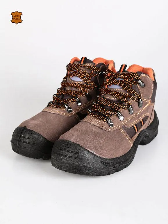Wentai Botas de seguridad de ante para mujer
