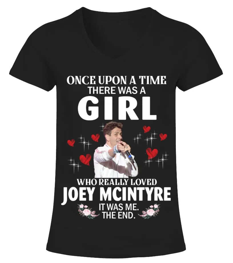WHO REALLY LOVED JOEY MCINTYRE Camiseta cuello pico Mujer