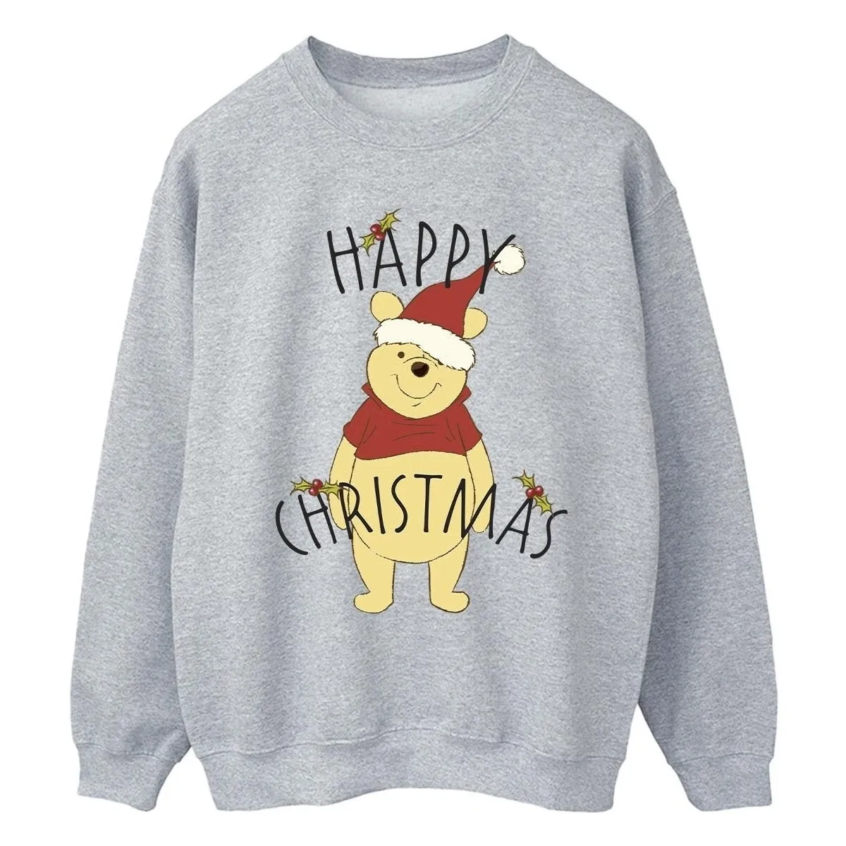 Winnie The Pooh Happy Christmas Holly