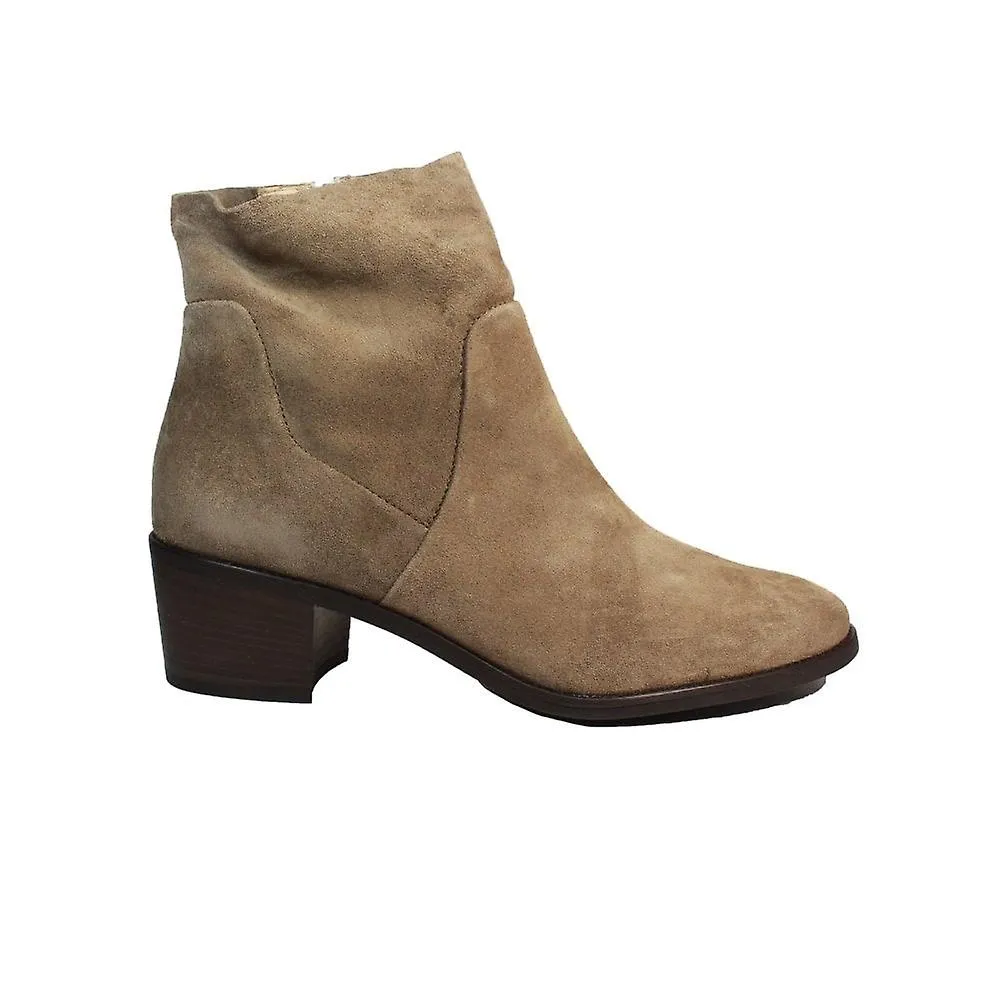 WOMEN'S PAUL GREEN 902500 | SUEDE ANTELOPE | WOMEN'S HEELED ANKLE BOOTS