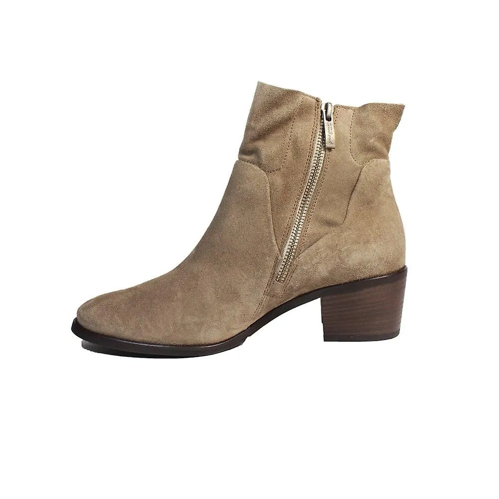 WOMEN'S PAUL GREEN 902500 | SUEDE ANTELOPE | WOMEN'S HEELED ANKLE BOOTS