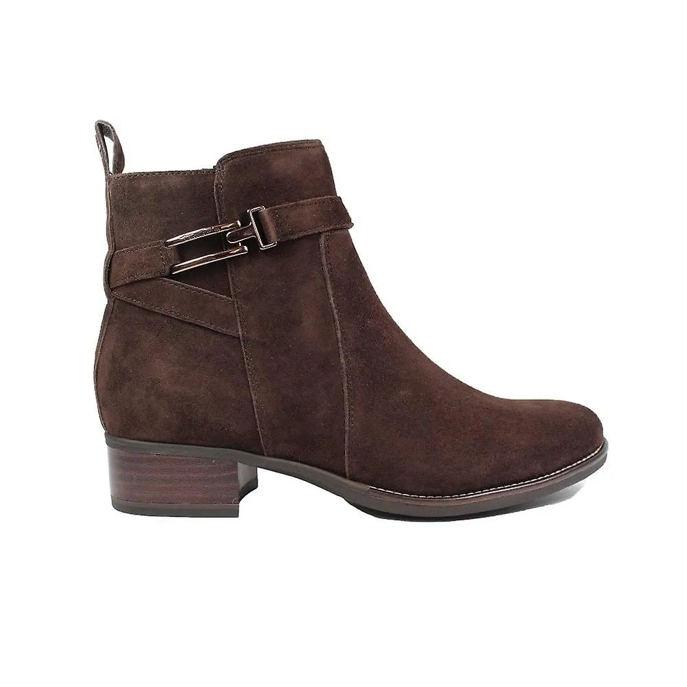 Women's Tamaris 25031 43 304 | Mocca Brown Suede | Women's Ankle Boots